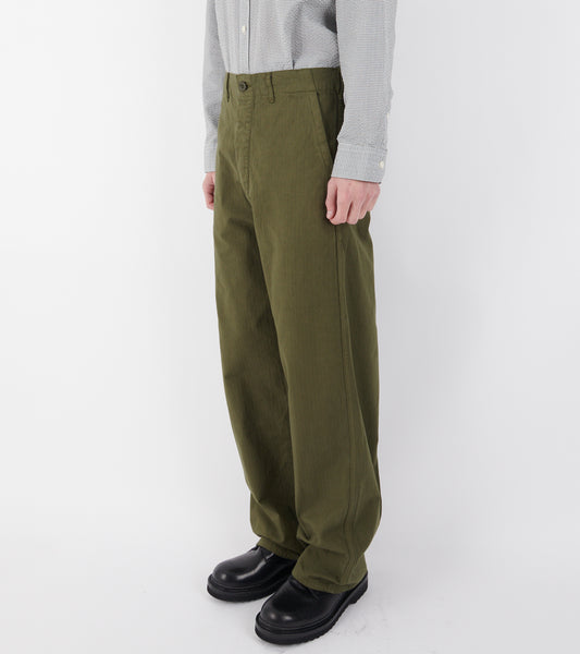 French Work Pants Army Green