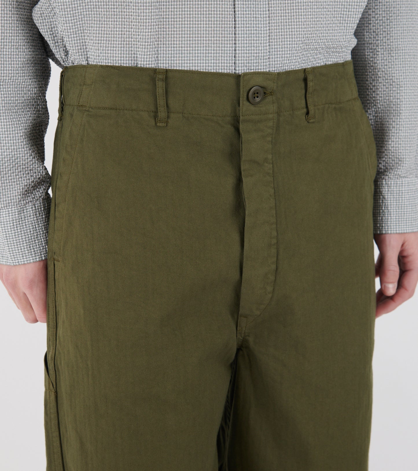 French Work Pants Army Green