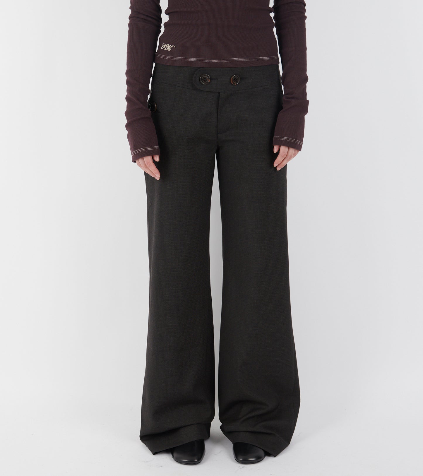 Jenni Pants Brown/Black