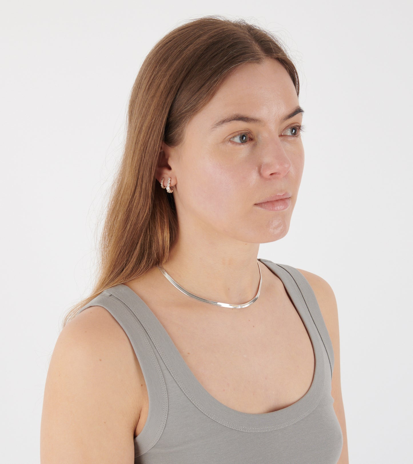 Snake Charmer Necklace Silver
