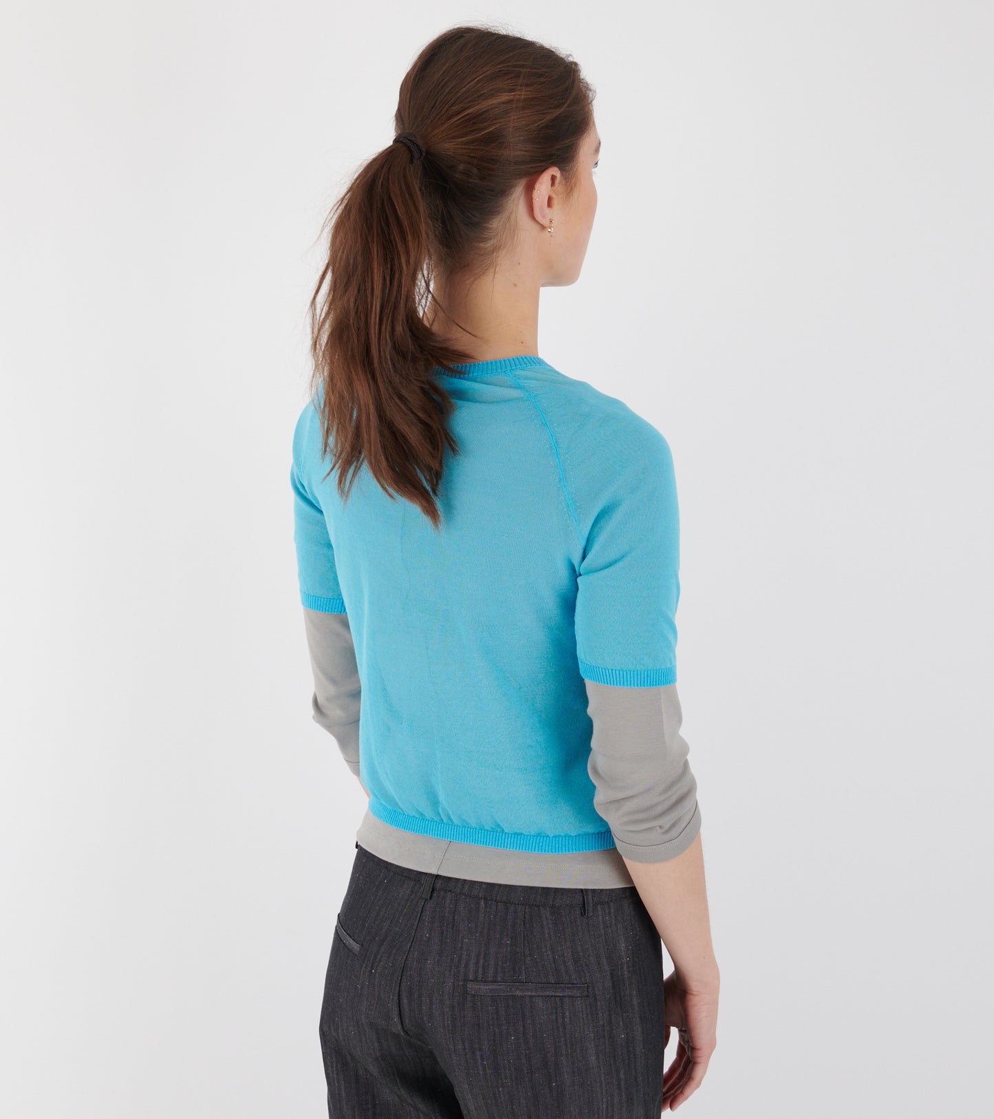 Patinela S/S Cardigan Blue