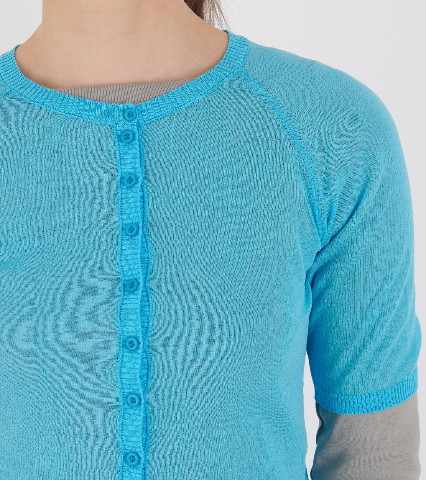Patinela S/S Cardigan Blue