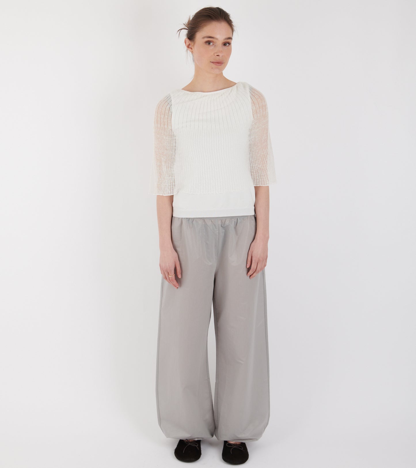 Saphira Cape Top Off-white