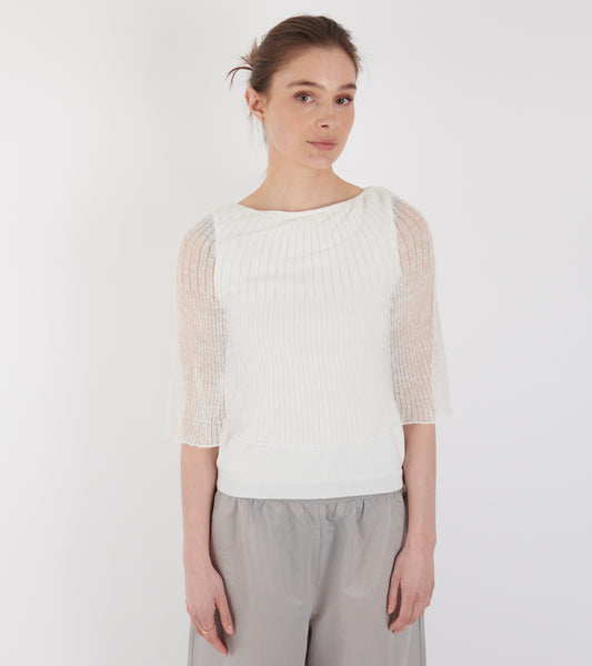 Saphira Cape Top Off-white