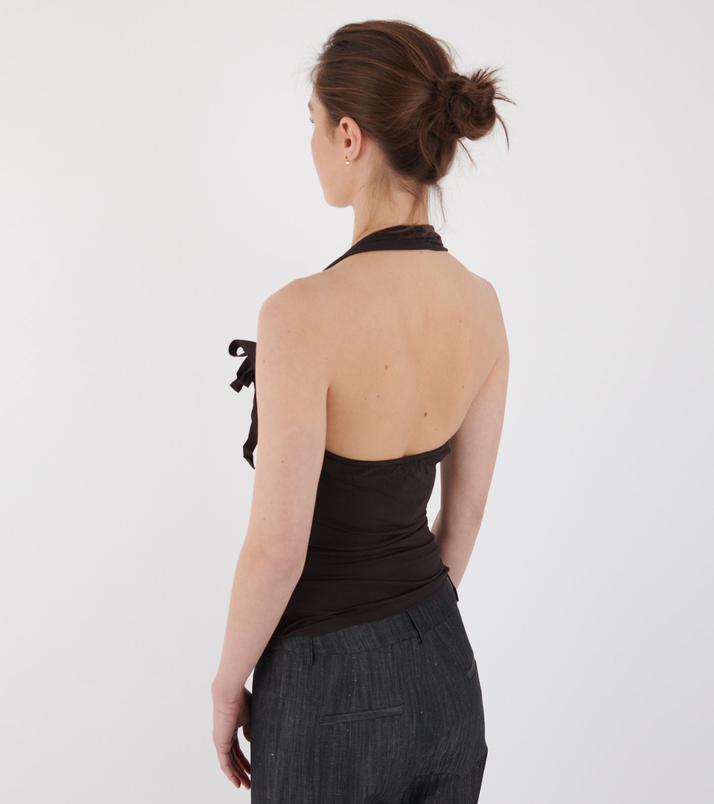 Simulet Halter Top Brown