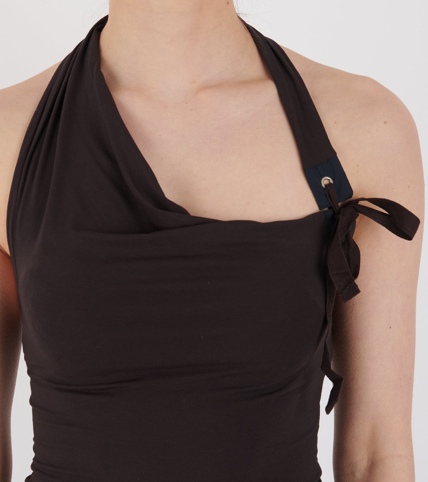 Simulet Halter Top Brown