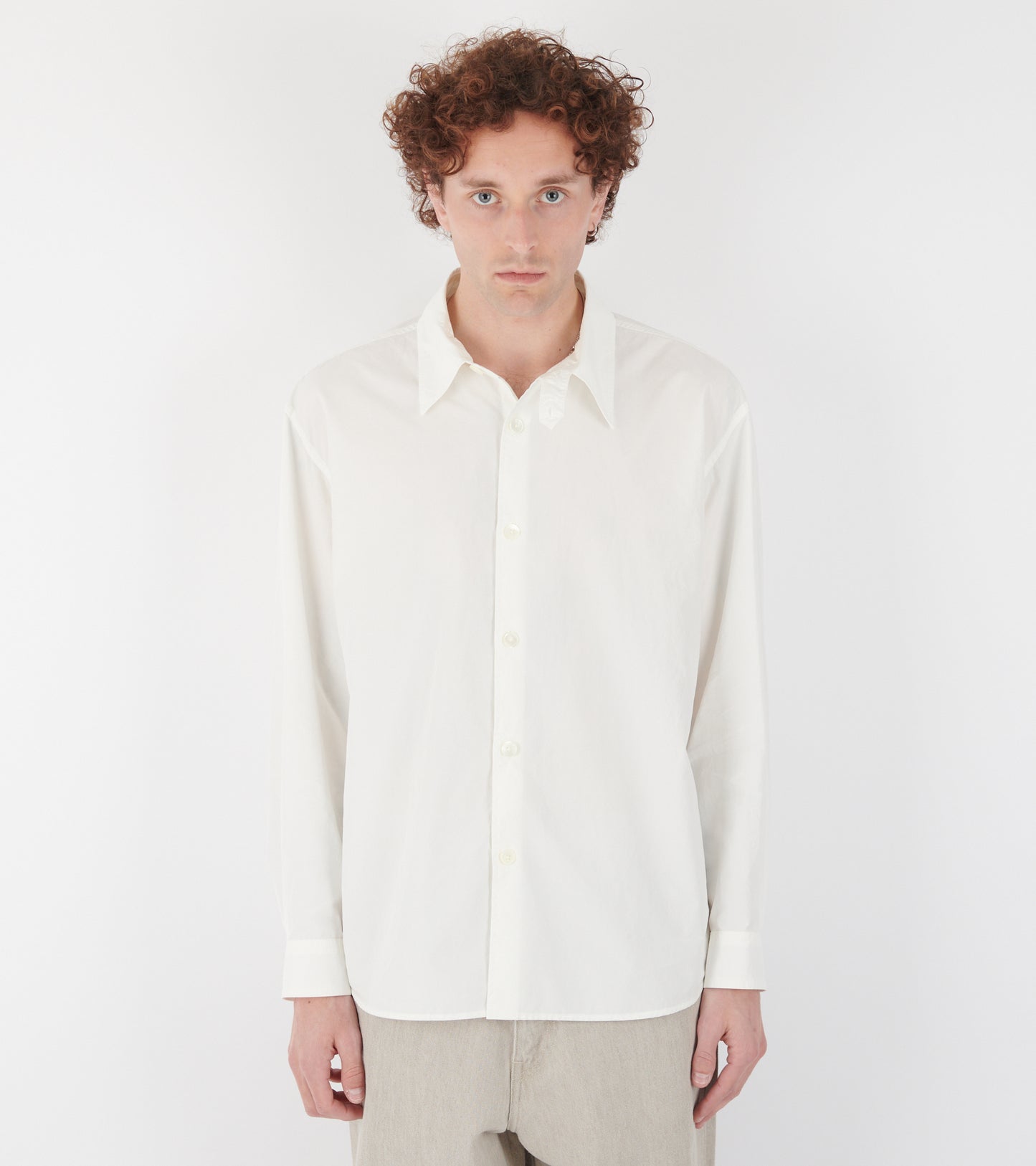 Garment Dyed Finx Shuttle Weather Shirt White