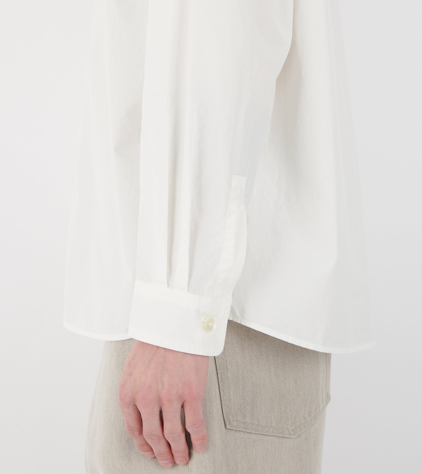 Garment Dyed Finx Shuttle Weather Shirt White