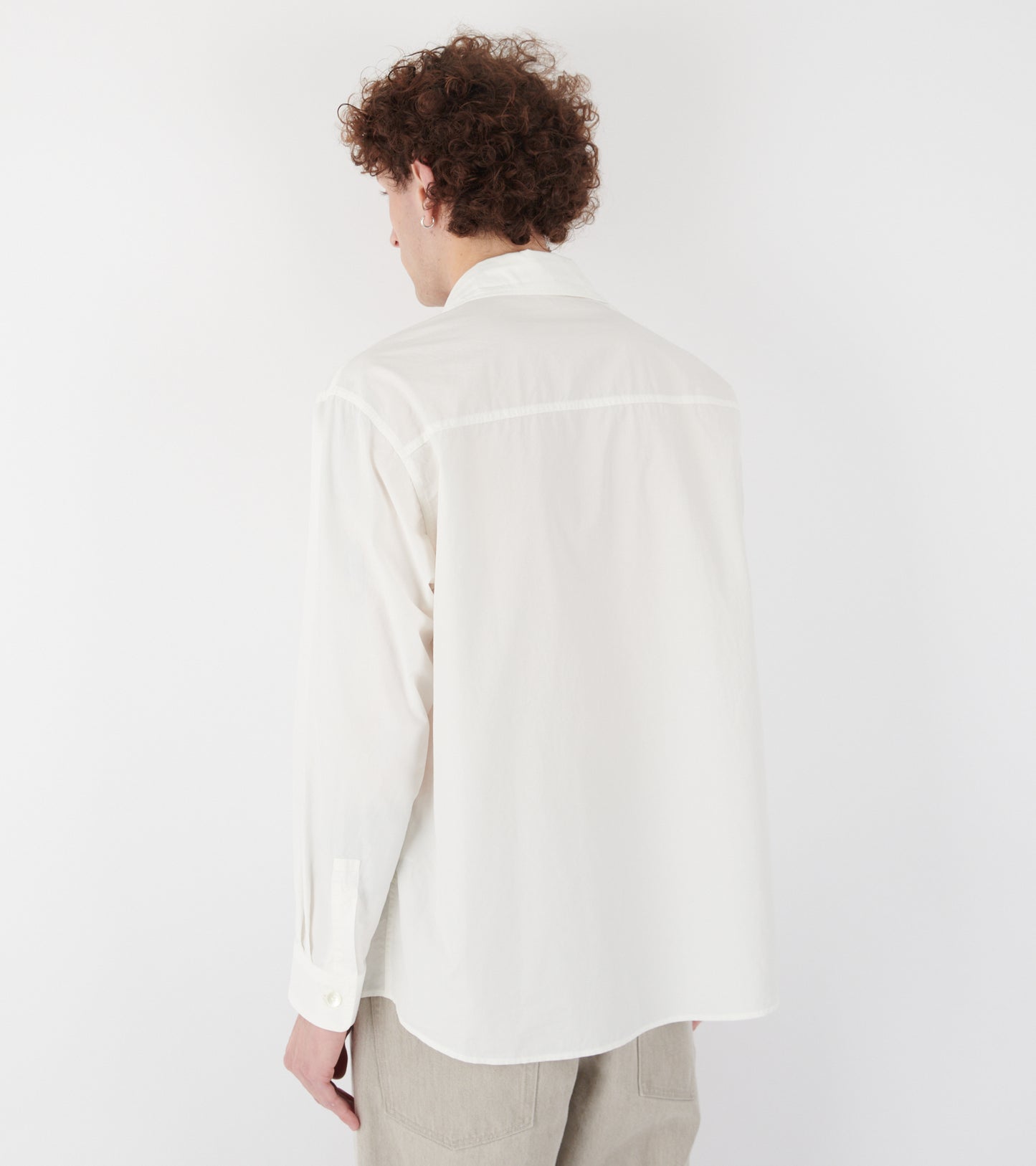 Garment Dyed Finx Shuttle Weather Shirt White