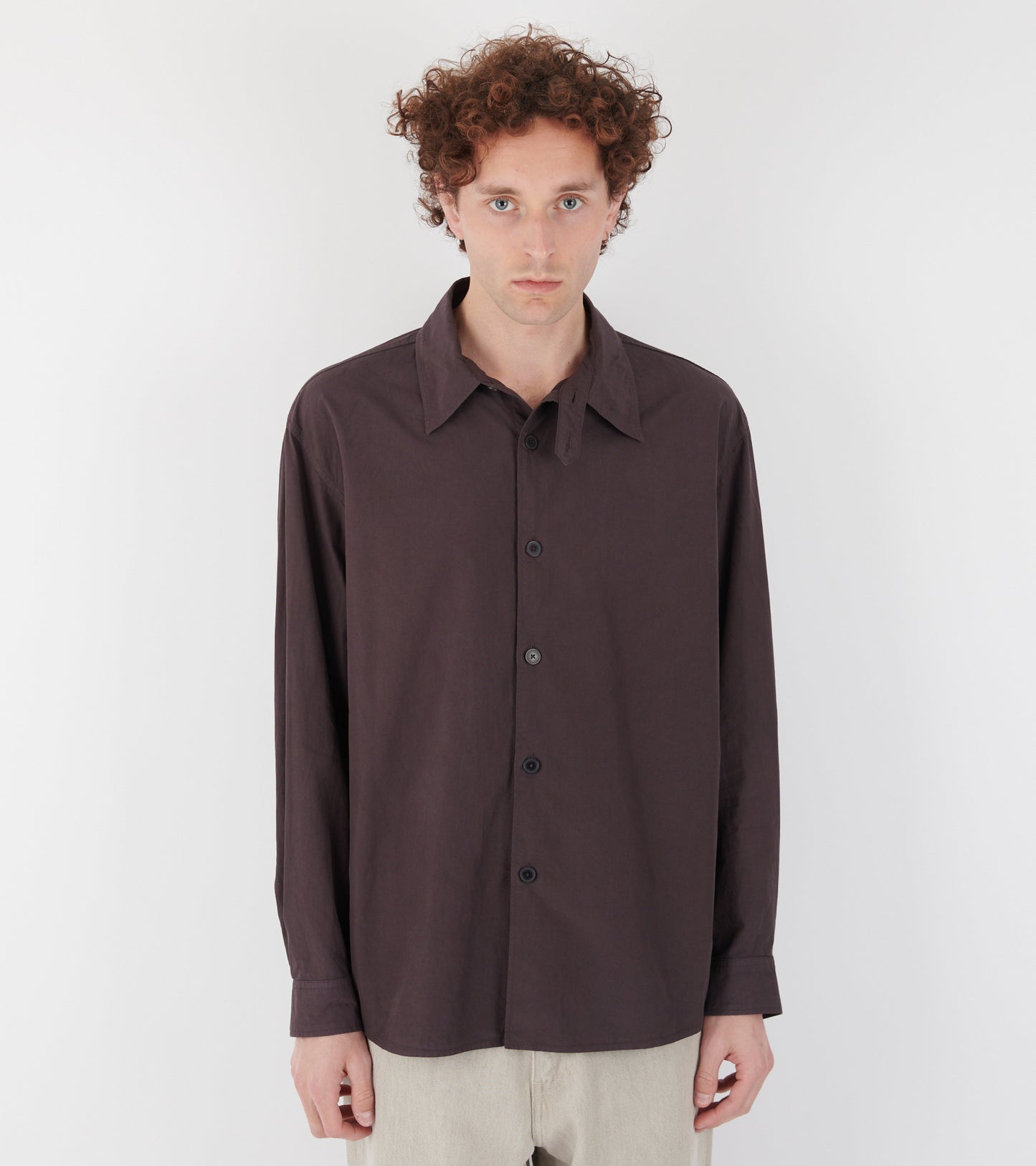 Garment Dyed Finx Shuttle Weather Shirt Dark Brown