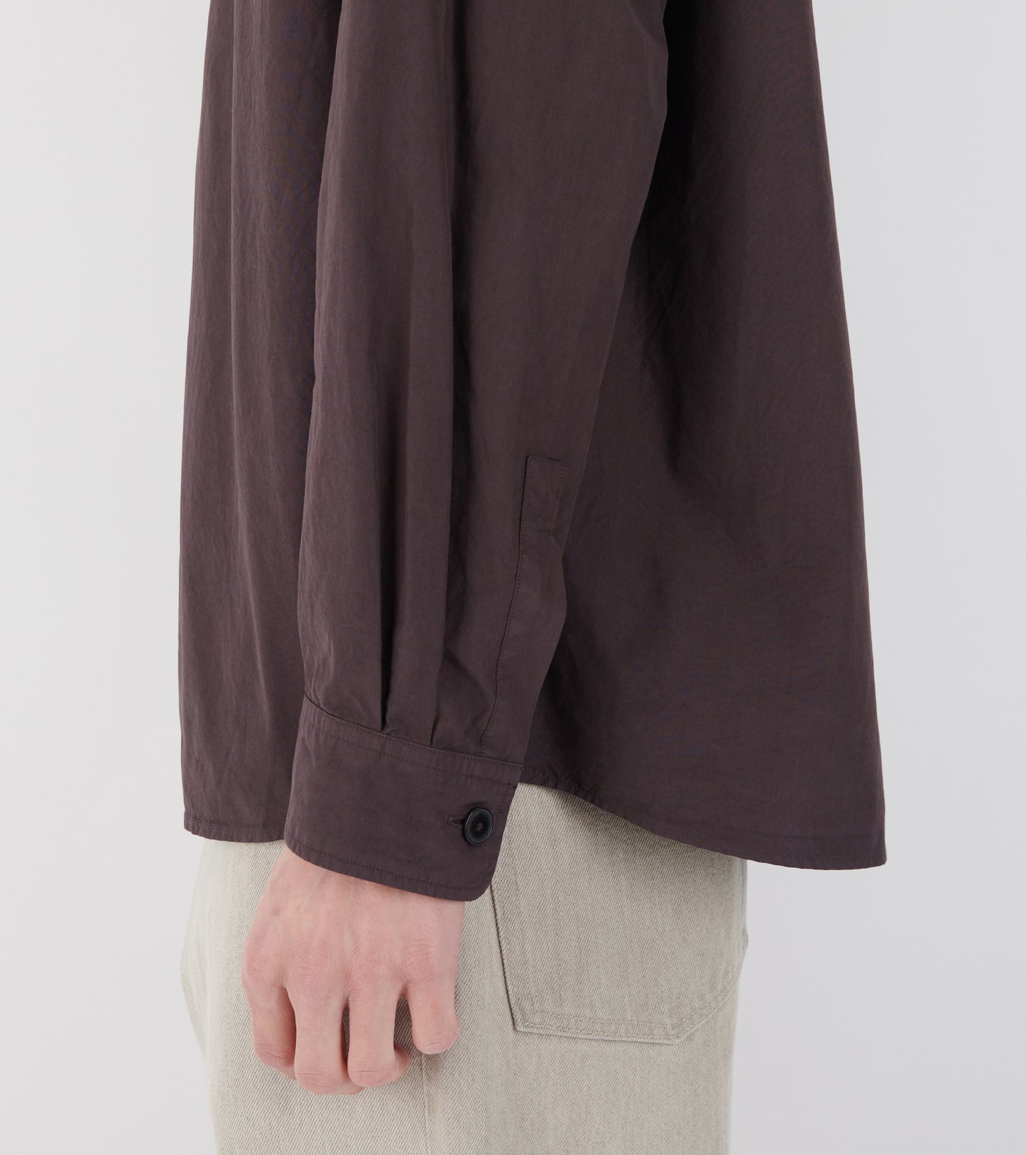 Garment Dyed Finx Shuttle Weather Shirt Dark Brown