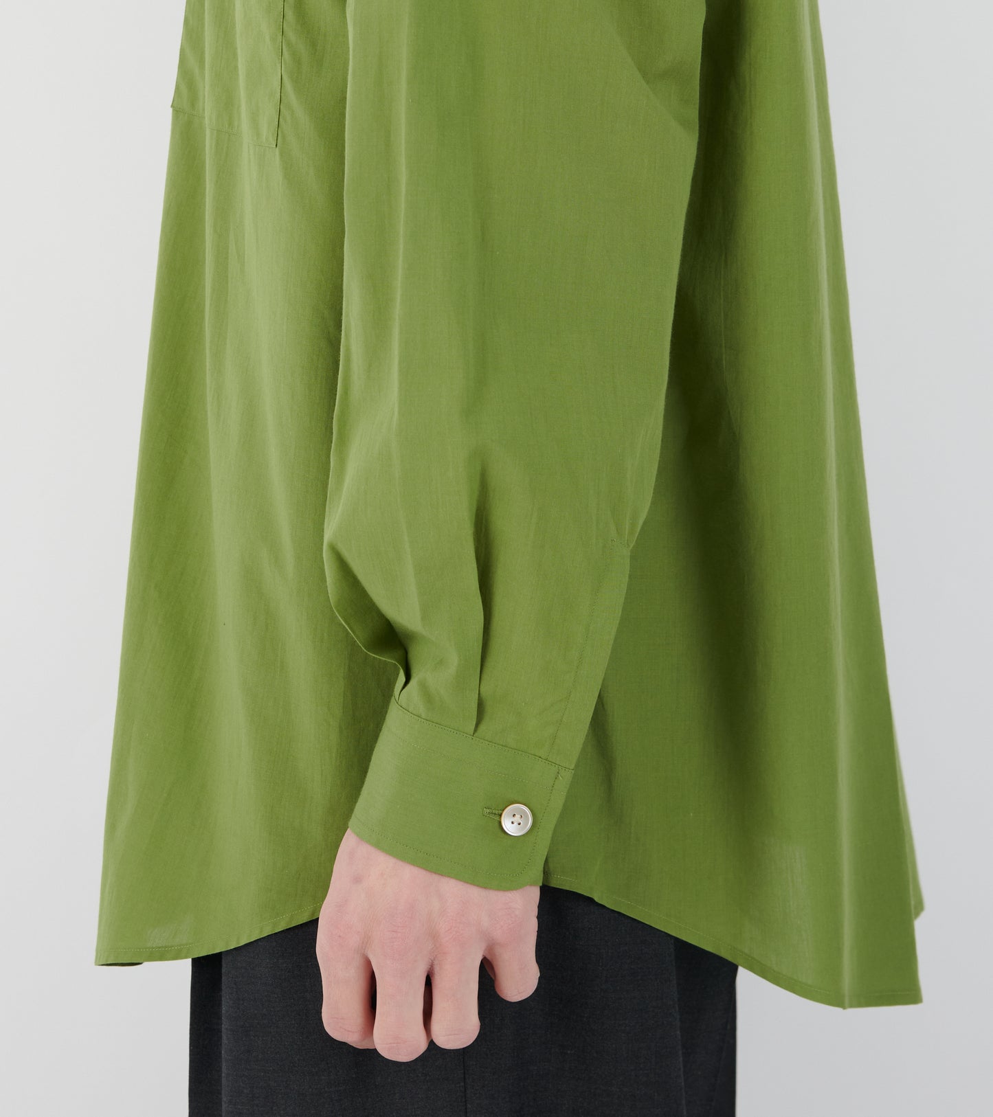 Super Fine Cotton Lawn Shirt Dusty Green