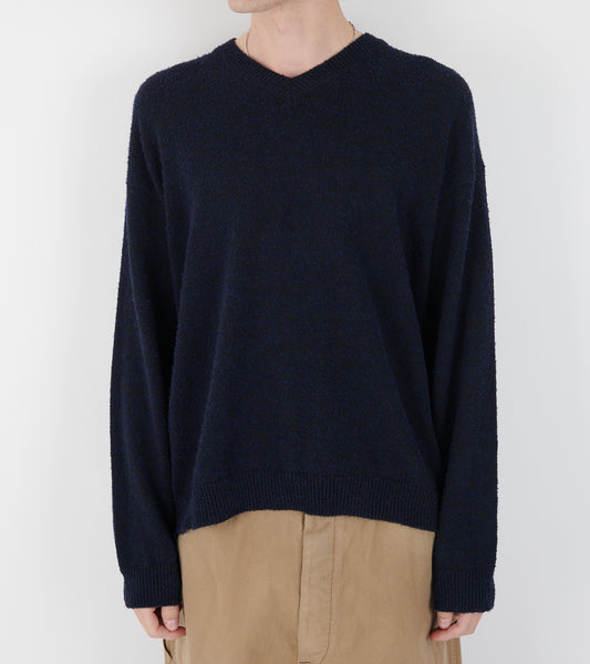V-neck Sweater Navy Blue