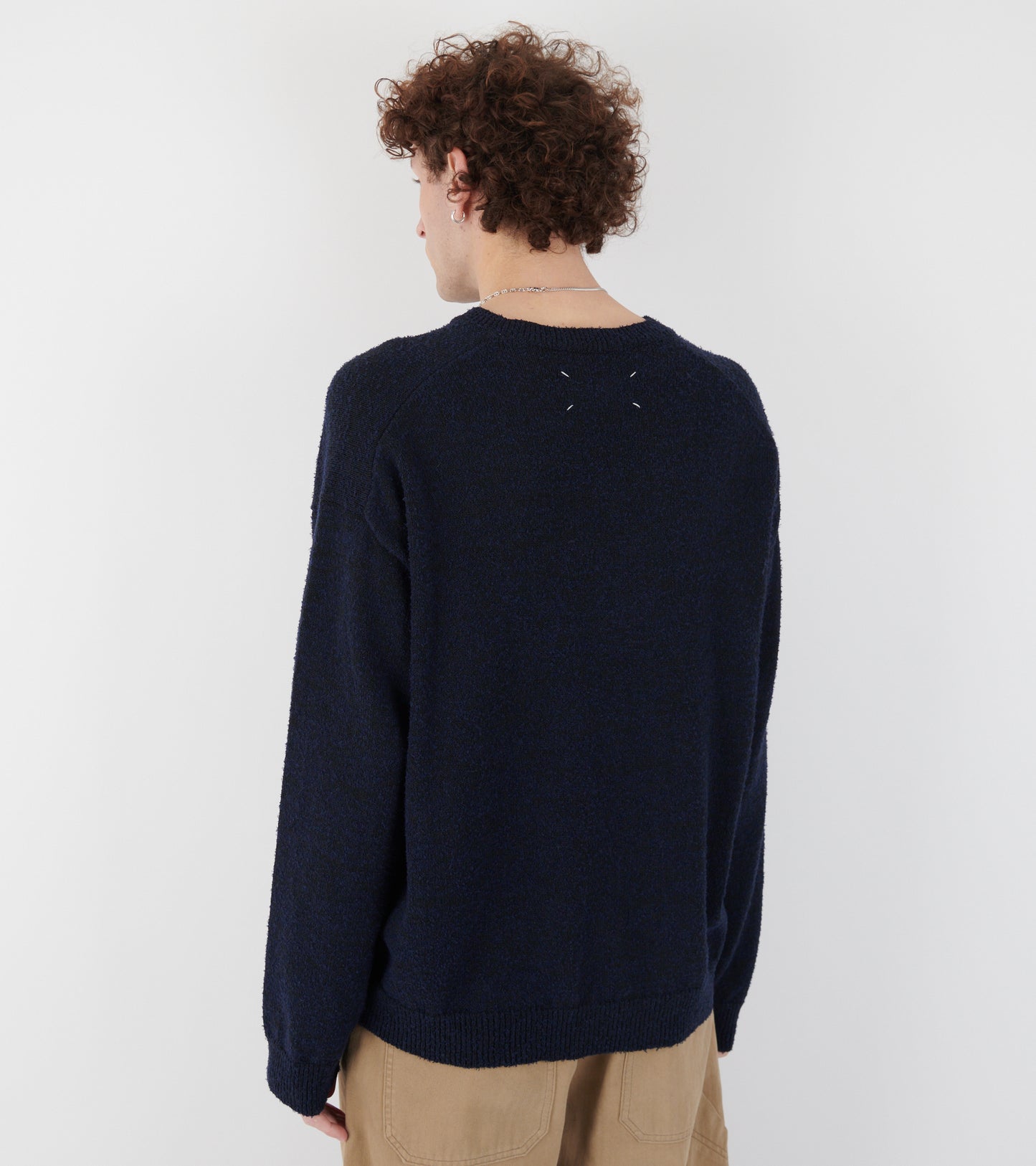 V-neck Sweater Navy Blue