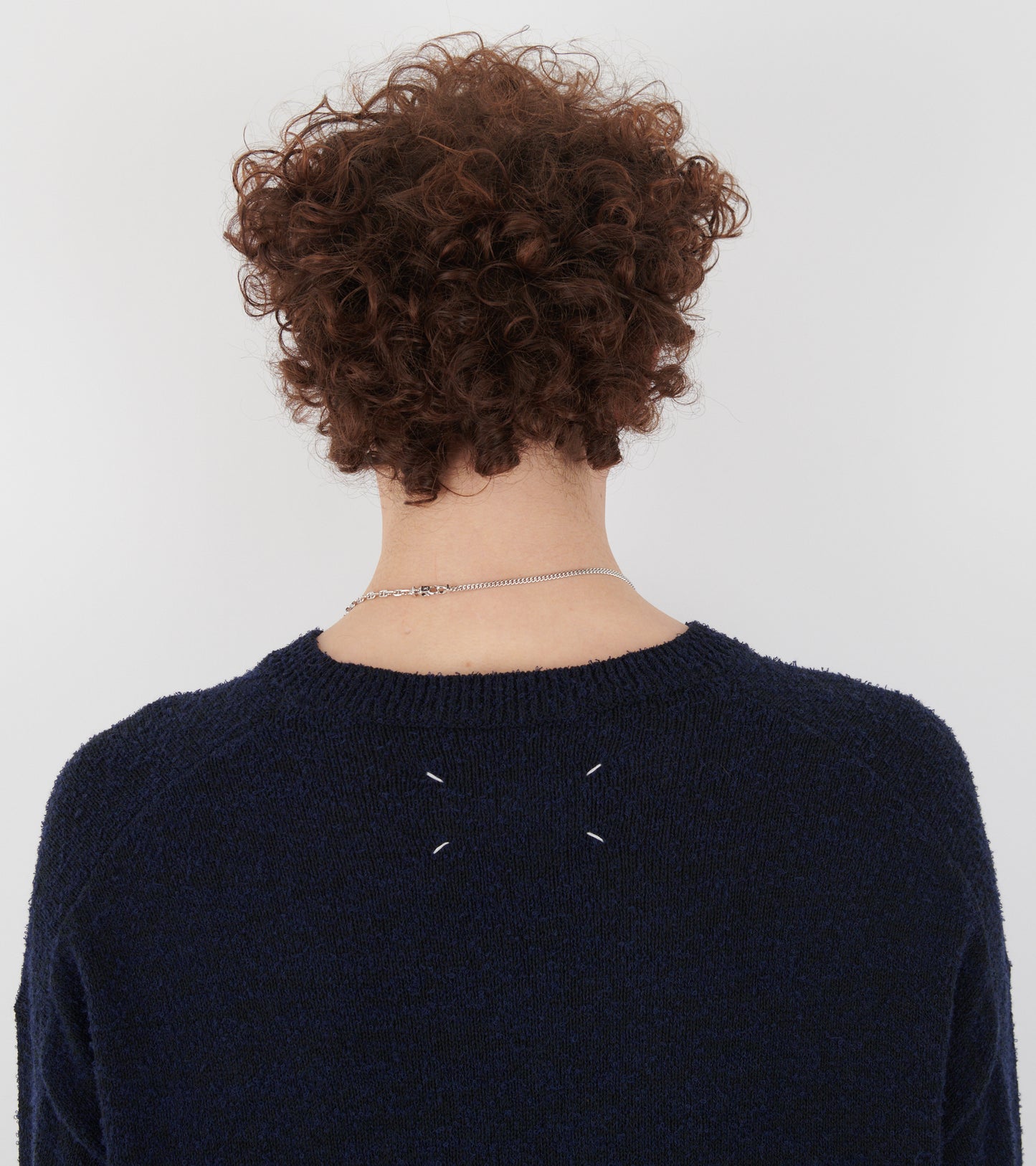 V-neck Sweater Navy Blue