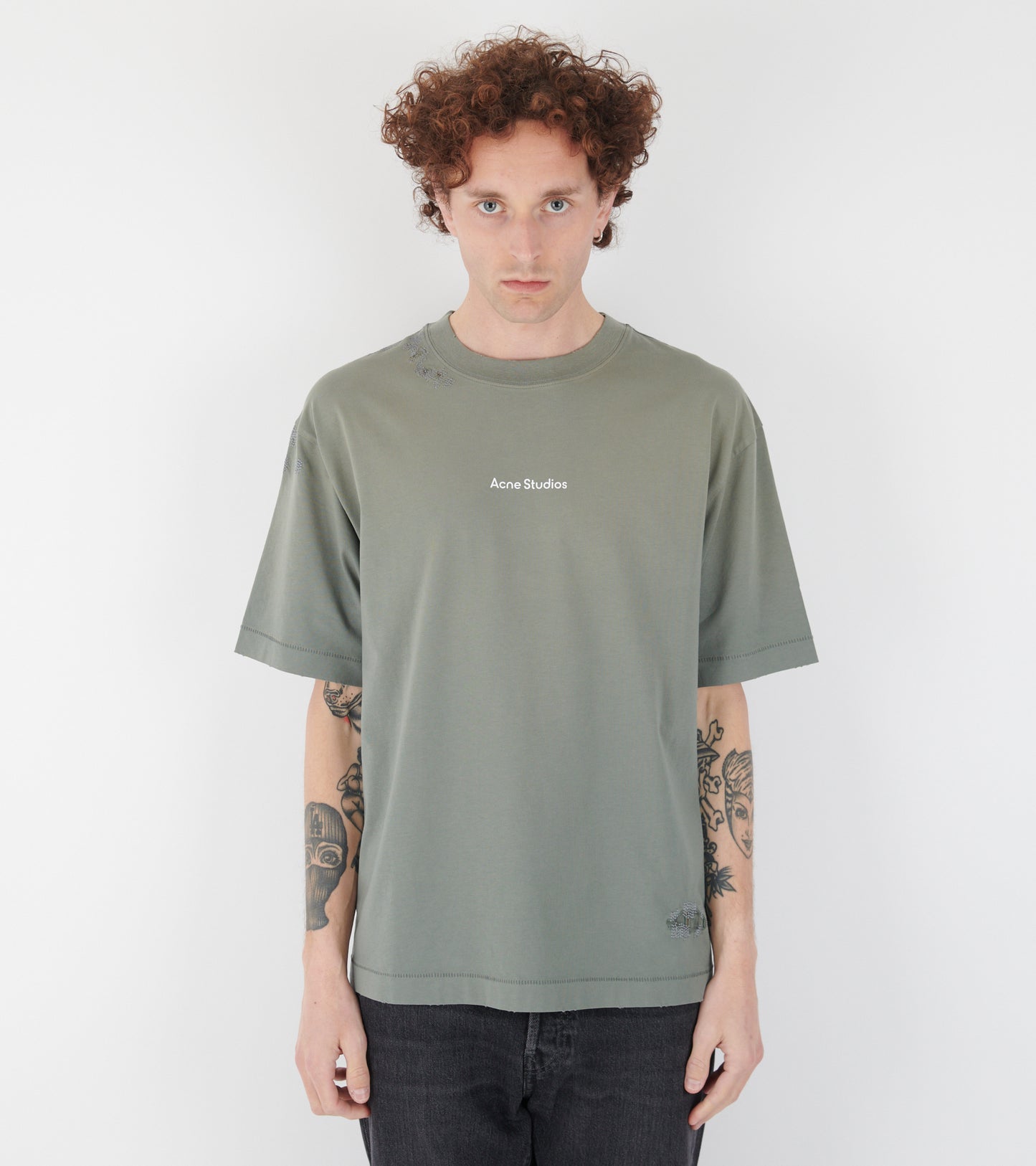 Mended Logo T-shirt Slate Grey