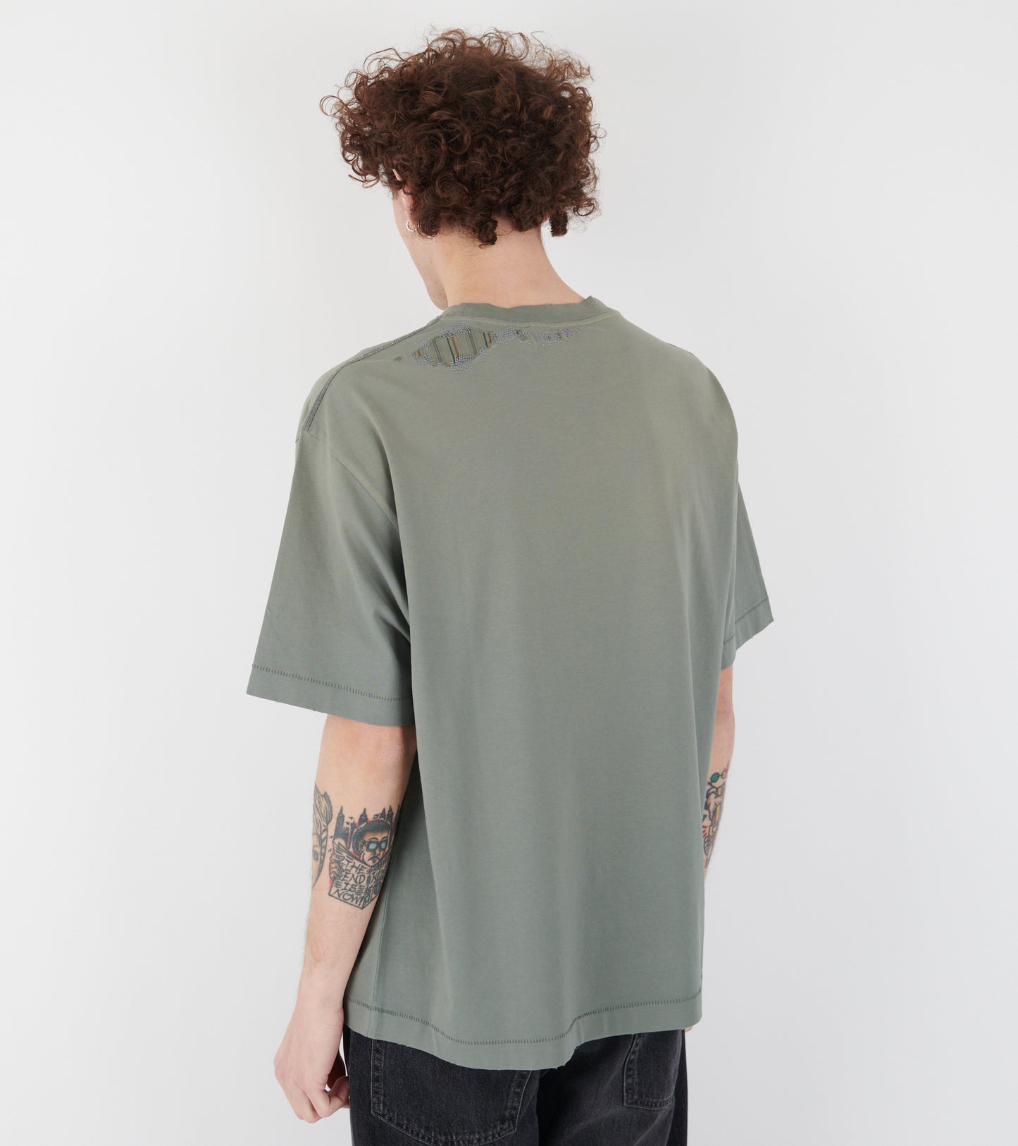Mended Logo T-shirt Slate Grey