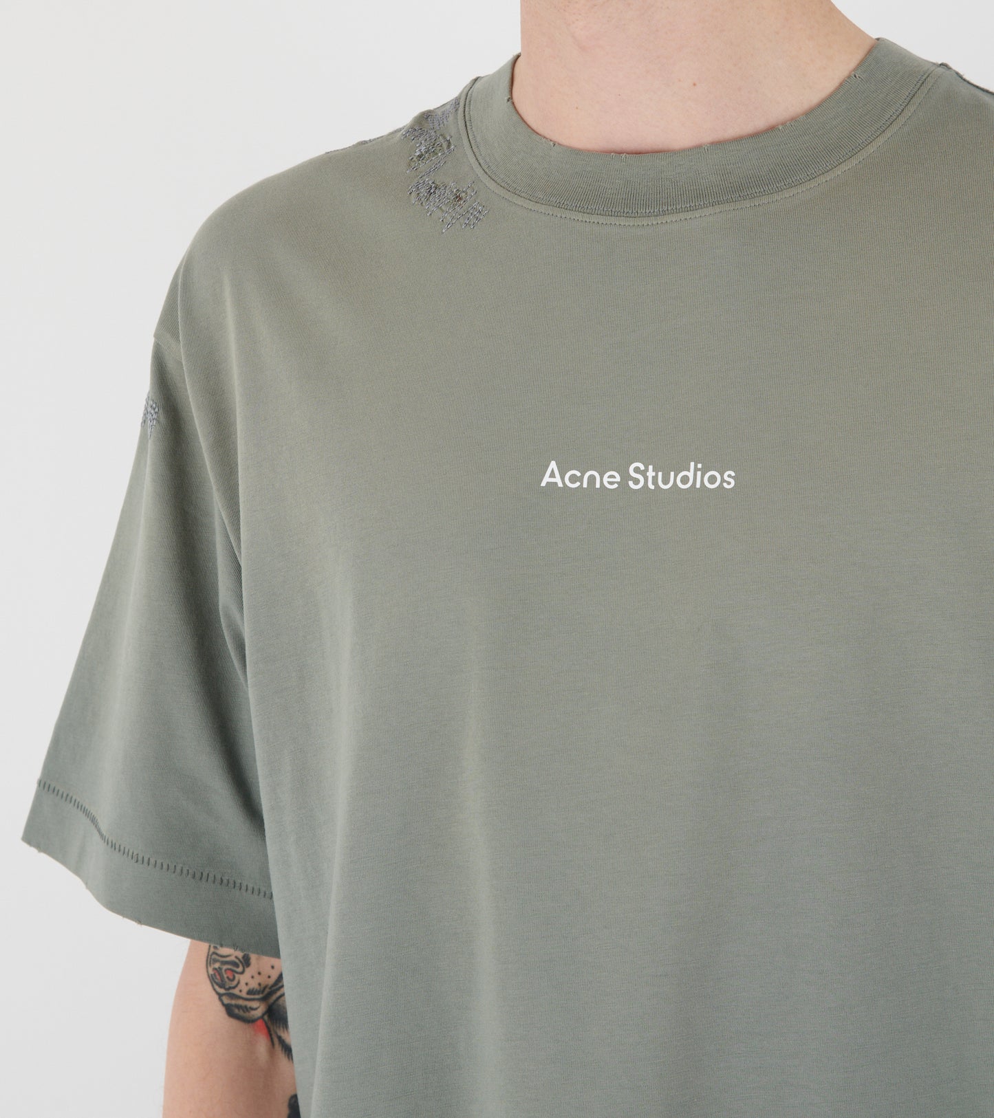 Mended Logo T-shirt Slate Grey