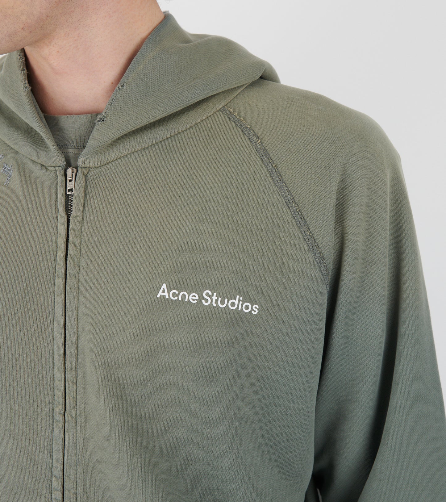 Mended Fleece Hoodie Slate Grey