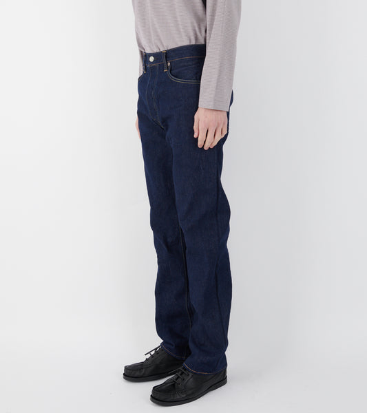 105 Standard Selvedge Denim Jeans One Wash Dark Blue