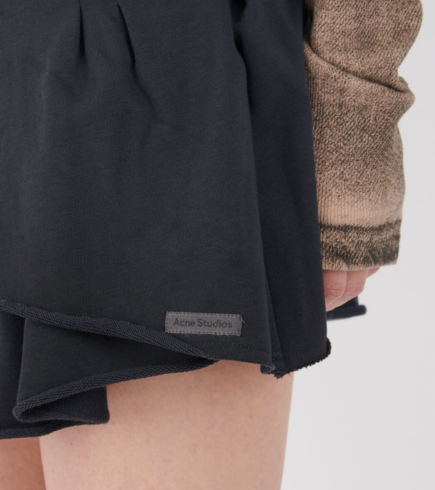 Fleece Mini Skirt Faded Blue