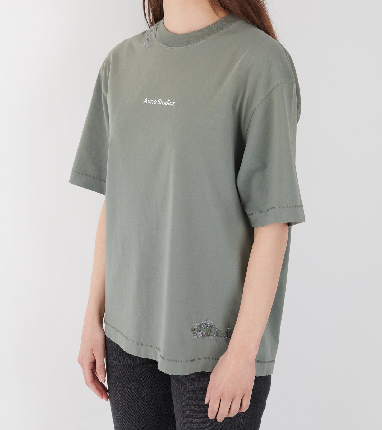 Mended Logo T-shirt Slate Grey