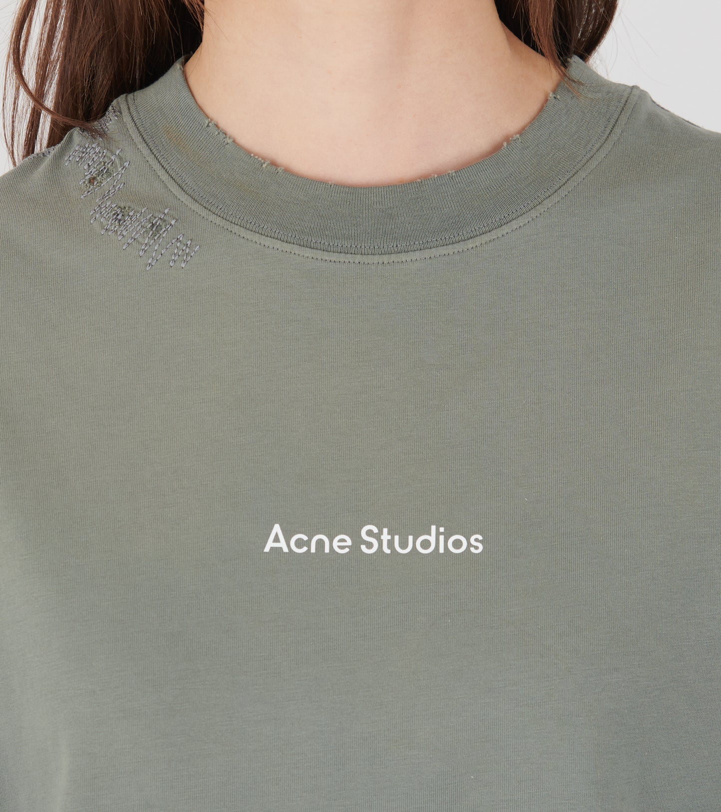 Mended Logo T-shirt Slate Grey