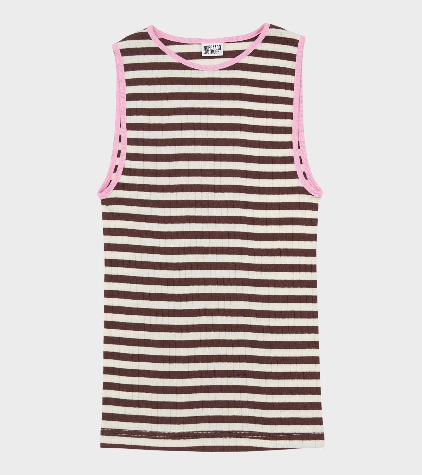 101 Tank Top Kontrast Brown/Ecru/Light Pink