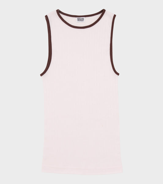 101 Tank Top Kontrast Rose/Brown
