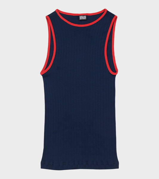 101 Tank Top Kontrast Marine/Red