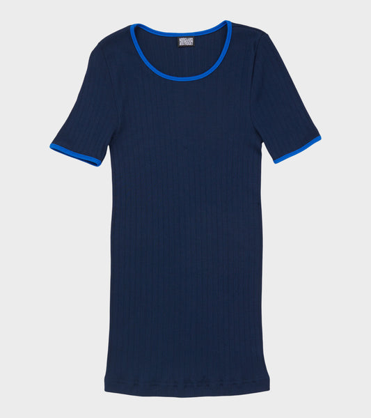 101 Short Sleeve T-shirt Kontrast Marine/Klein