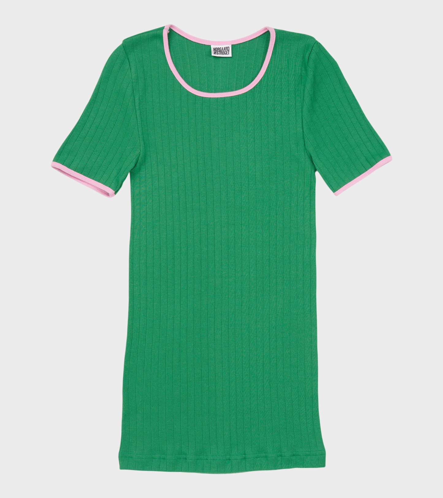 101 Short Sleeve T-shirt Kontrast Green/Light Pink