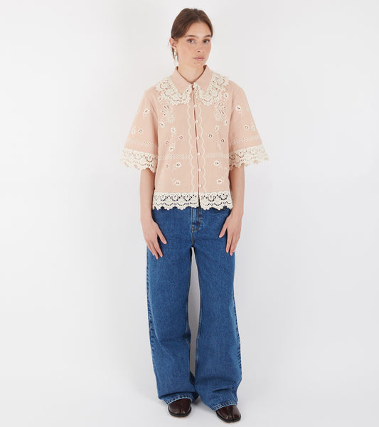 Talia Shirt Antique Rose