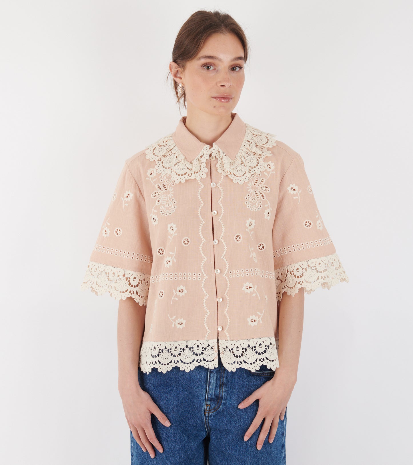 Talia Shirt Antique Rose