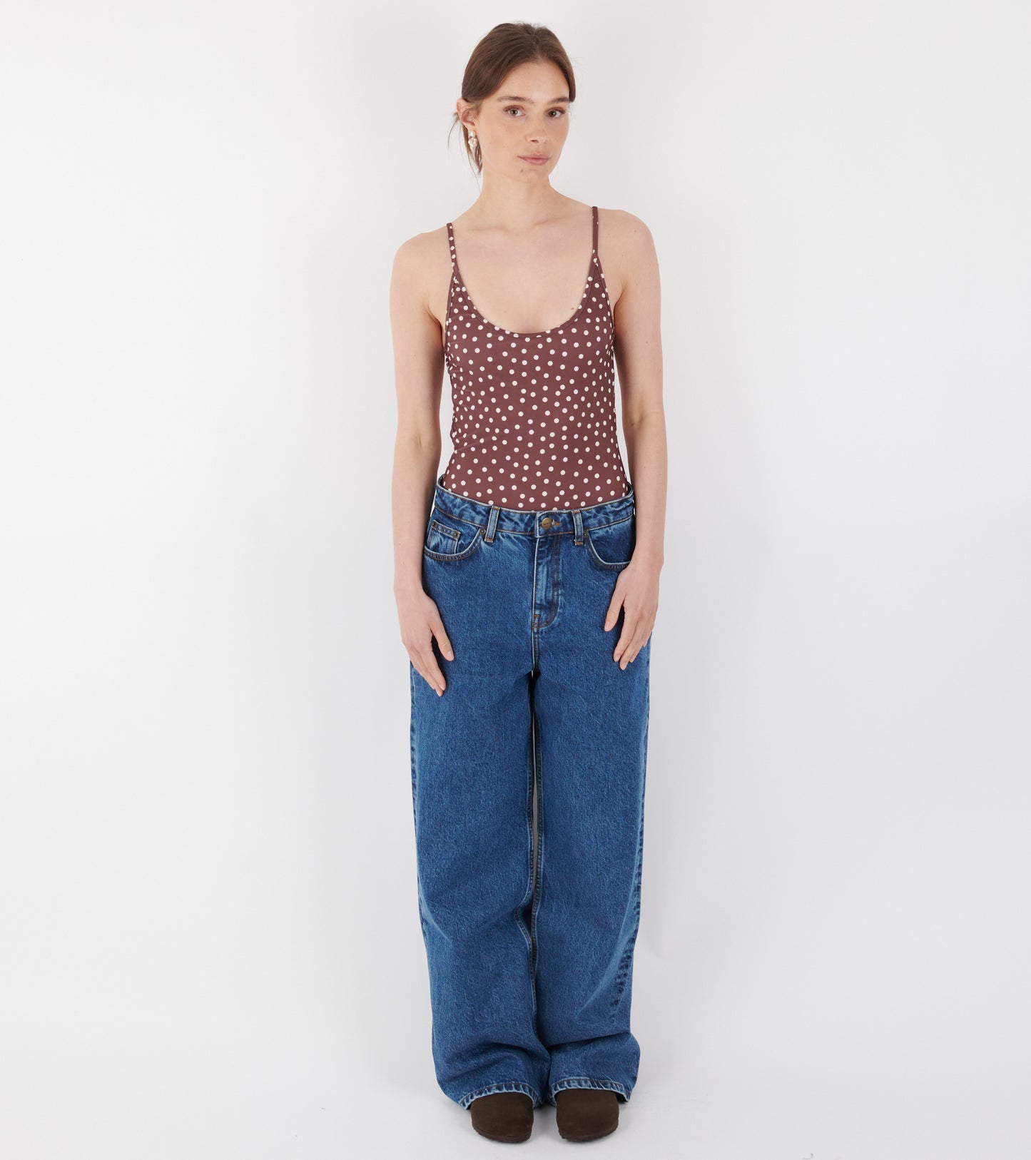 Sanona Swimsuit Brown Dot
