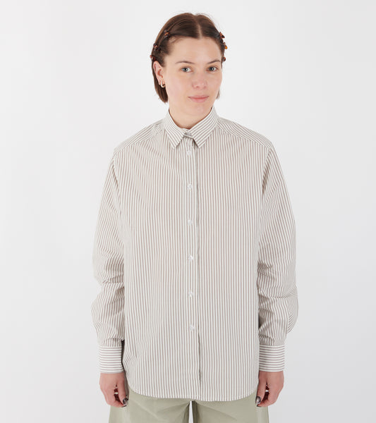 Frederikke Shirt Toffee Stripes