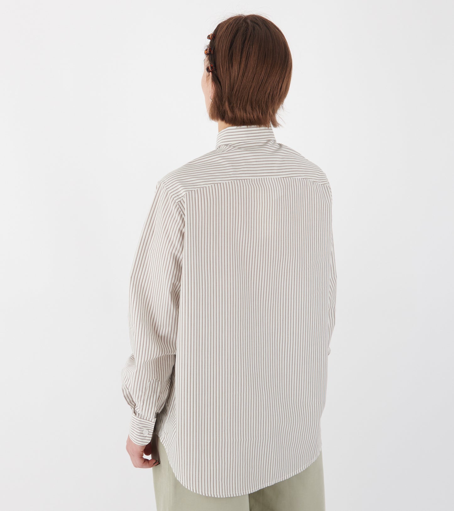 Frederikke Shirt Toffee Stripes
