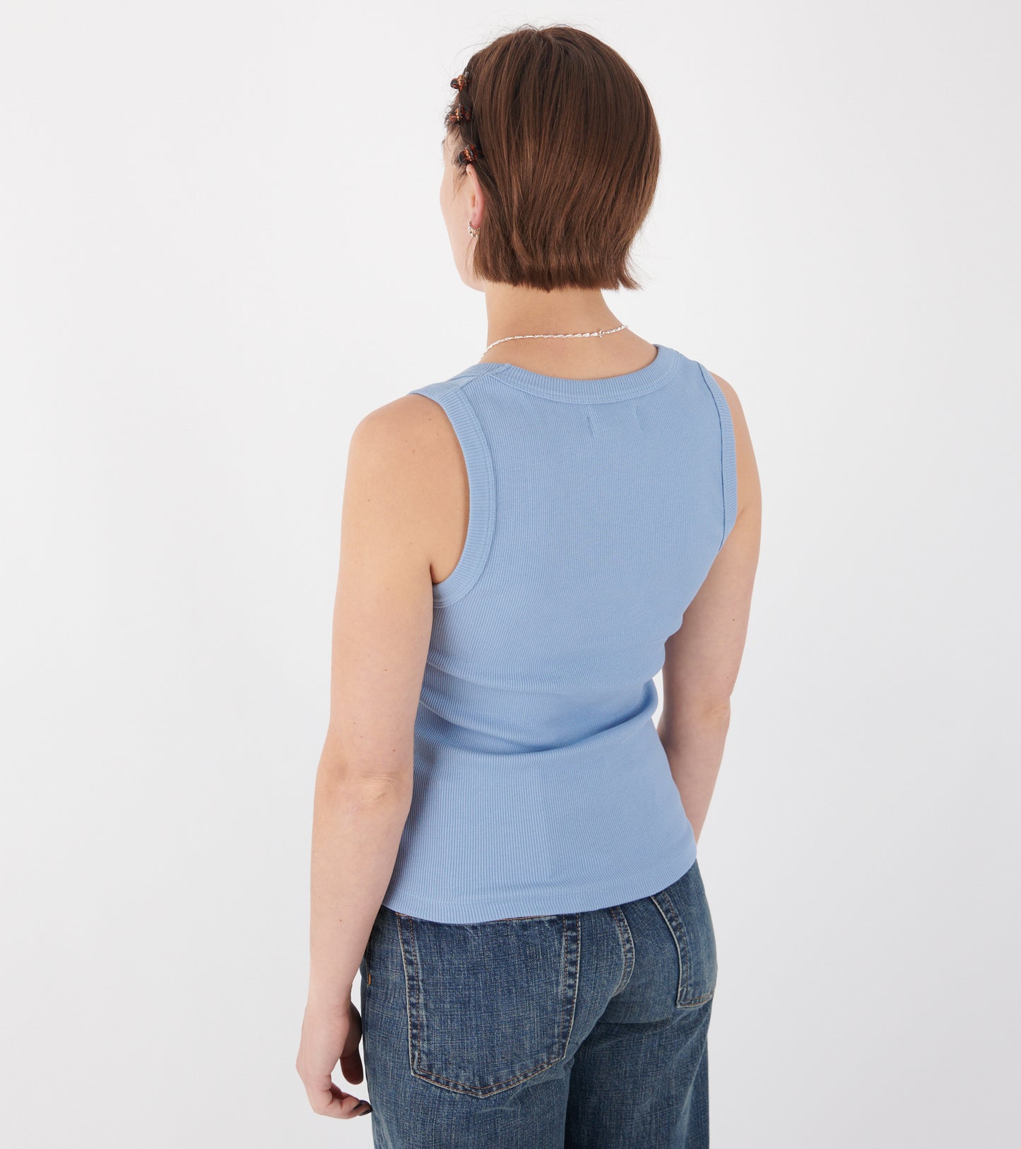 Cat Tank Dove Blue