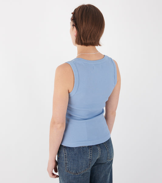 Cat Tank Dove Blue