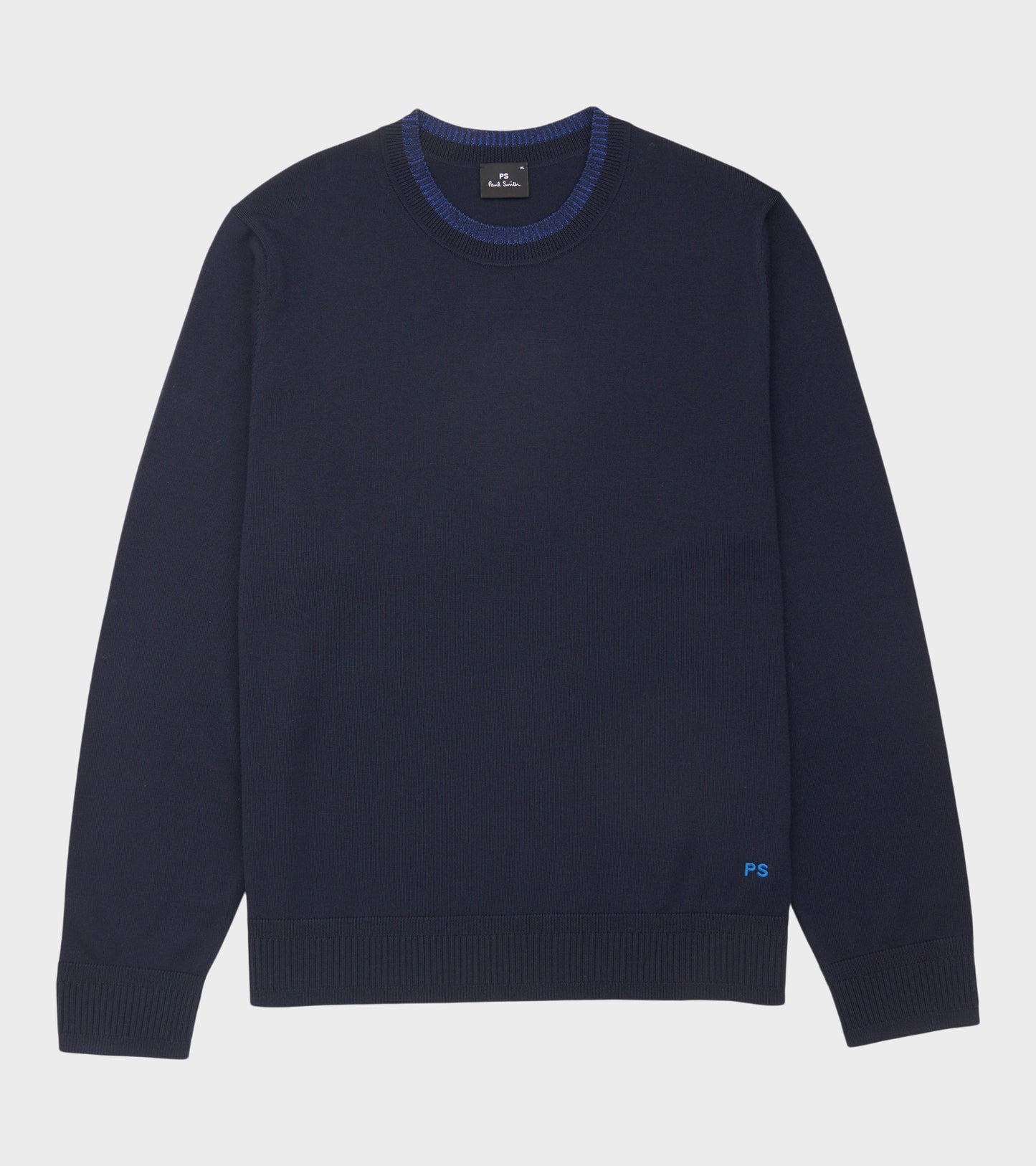 Crewneck Merino Wool Knit Navy