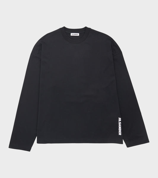 Plain Logo L/S T-shirt Black
