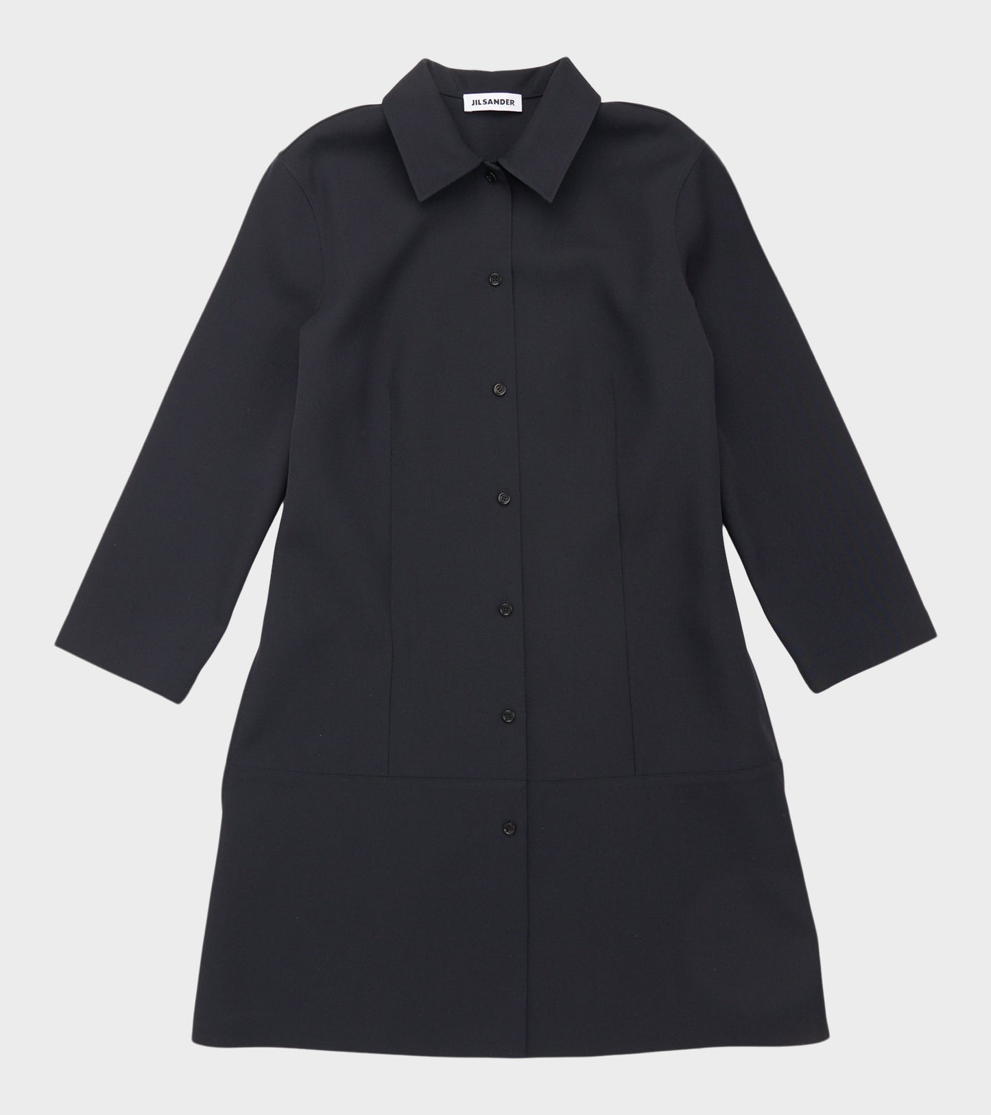 Sharp Wool Short Dress Midnight