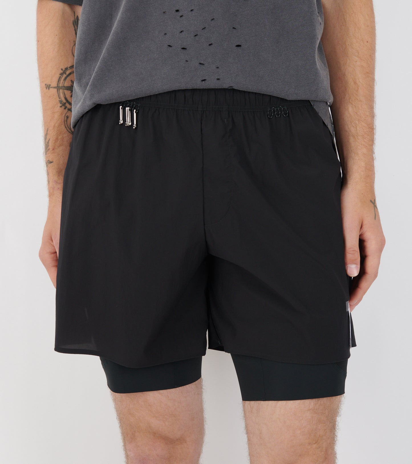 Rippy Cordura 8 Trail Shorts Black