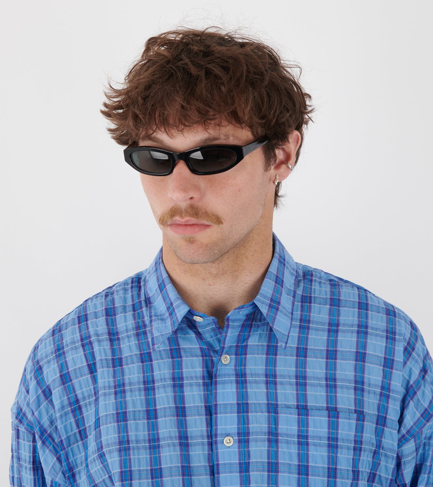 Miles Black/Green Solid Lens