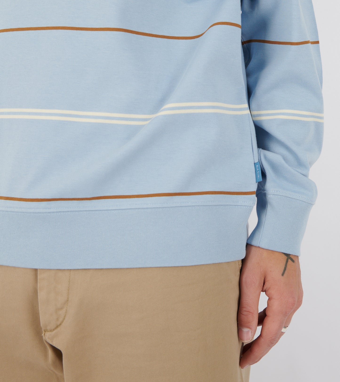 Striped Sweatshirt Light Blue