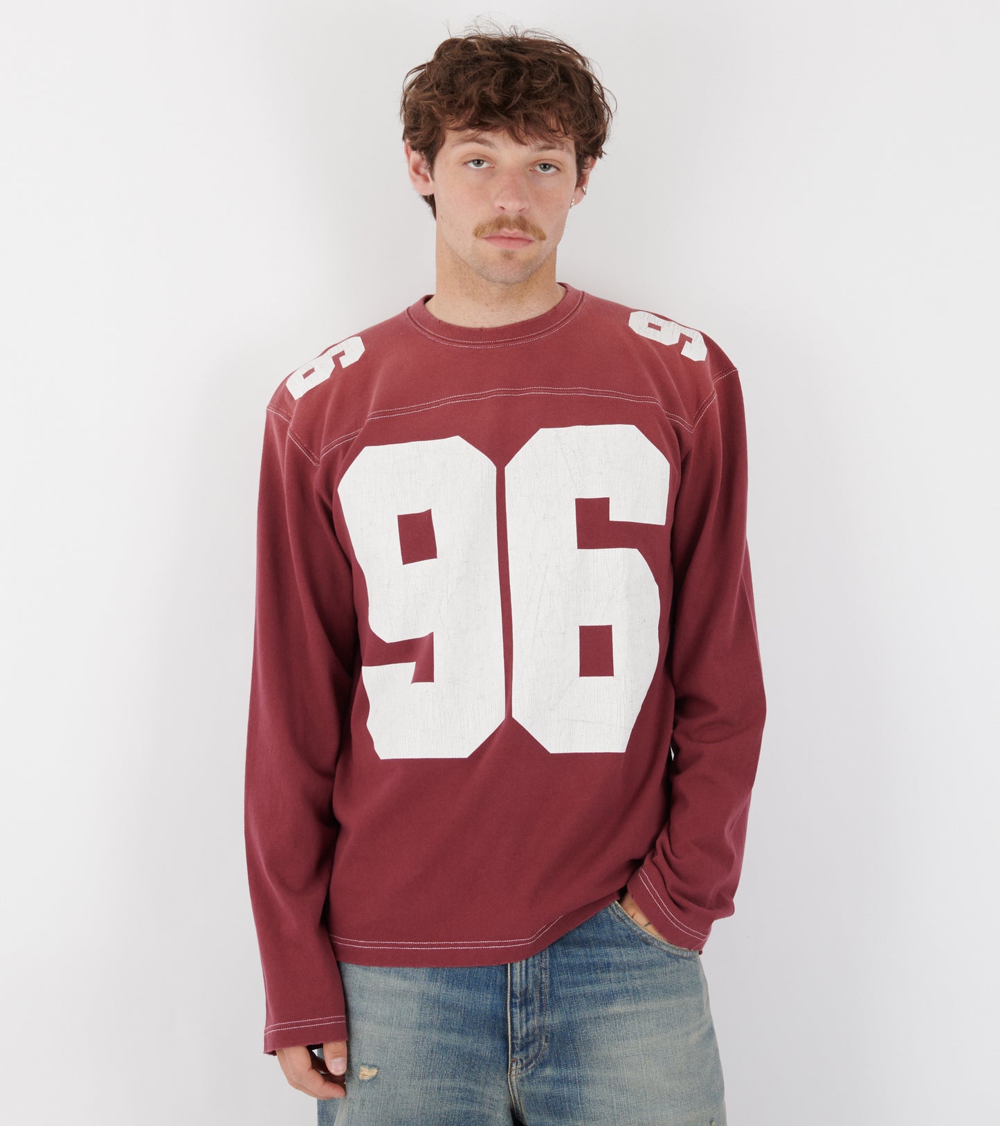 Logo Jersey T-shirt Faded Red