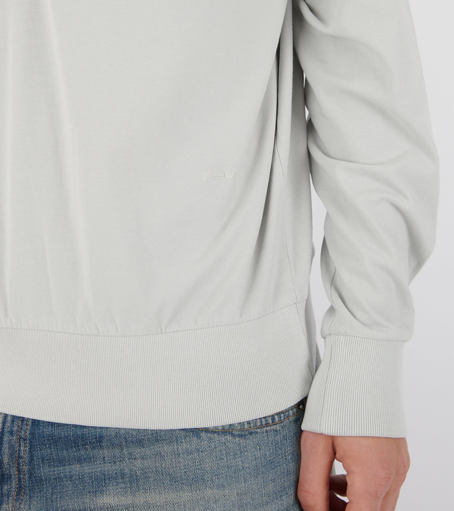 Romi Longsleeve Polo Light Grey