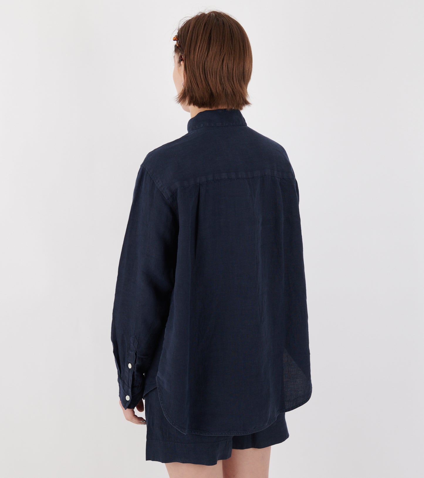 Lynette Shirt Linen Navy