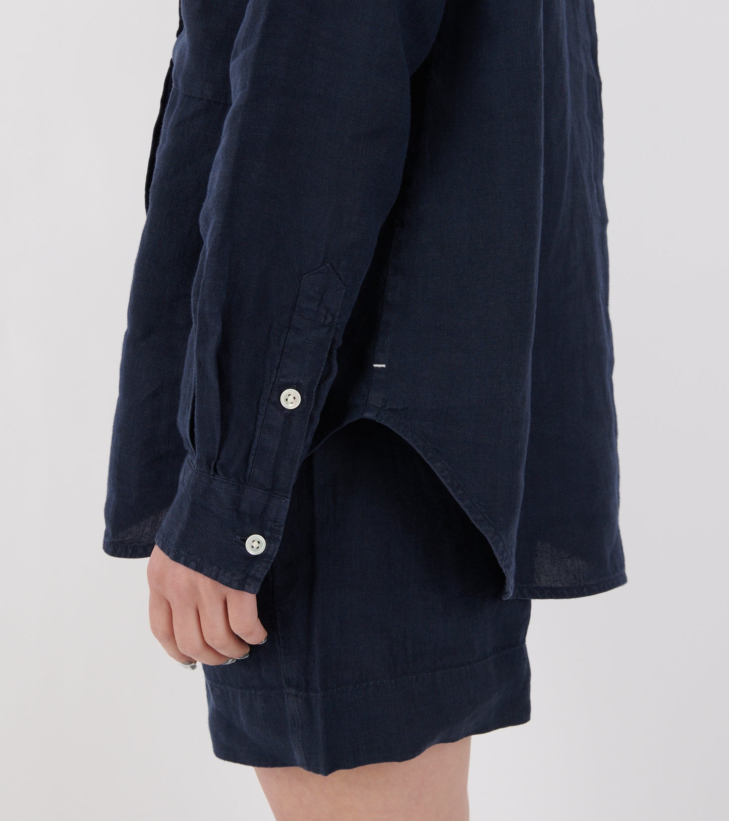 Lynette Shirt Linen Navy