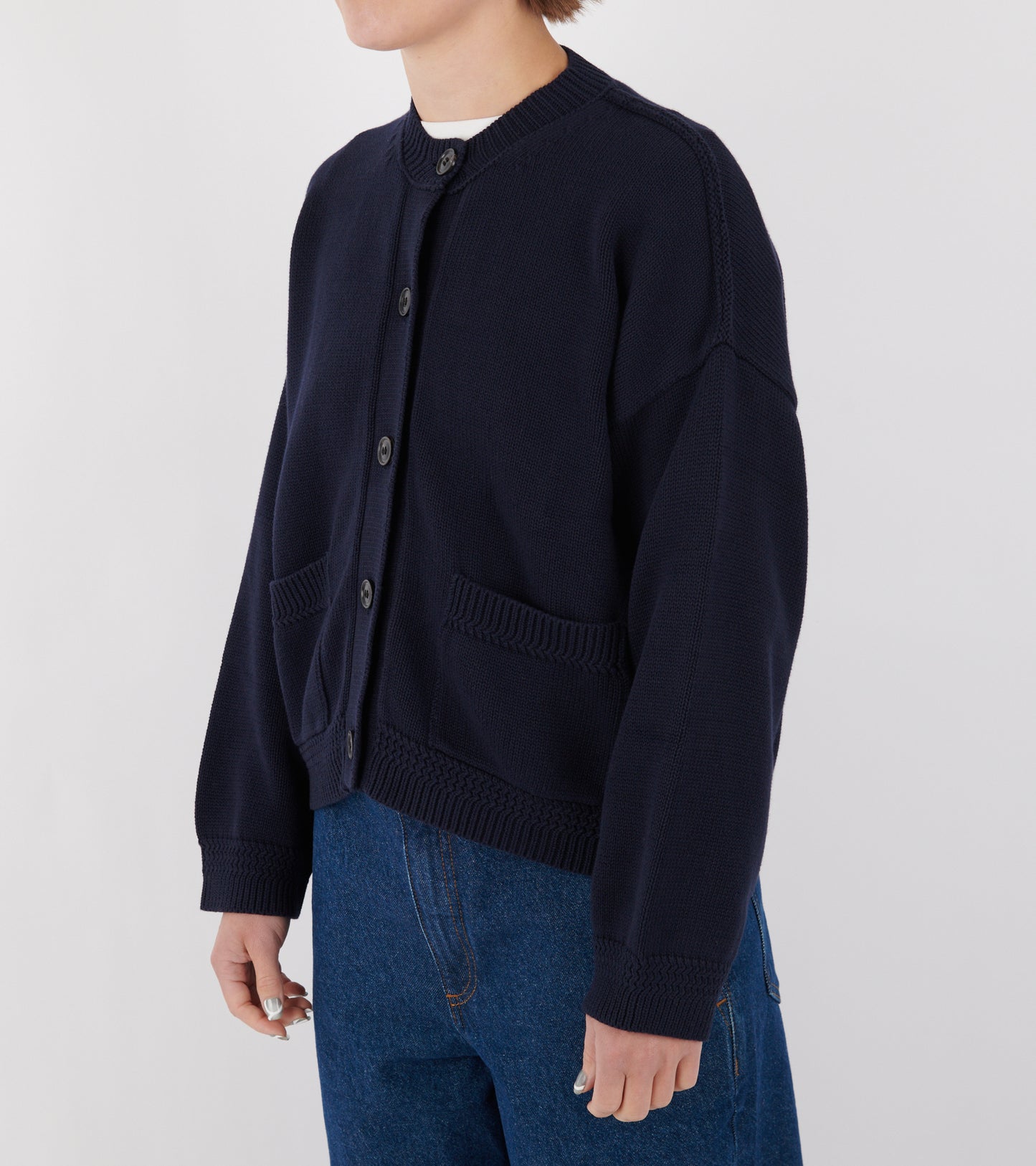 Cobe Cotton Cardigan Navy